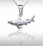 Sterling Silver Hammerhead Shark Necklace