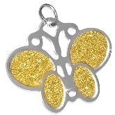 Stainless Steel Butterfly Charm 280