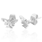 Stainless Steel Butterfly Post Earrings 170