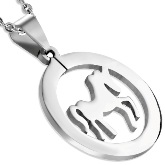 Stainless Steel Horse Pendant 830