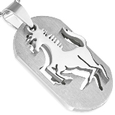 Stainless Steel Horse Pendant 052