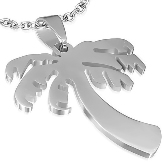 Stainless Steel Palm Tree Pendant 103