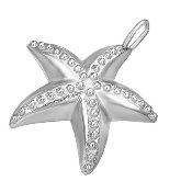 Stainless Steel Starfish Pendant 403