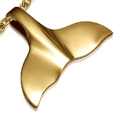 Whale Tail Stainless Steel Pendant 890
