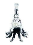 Paul the Octopus Sterling Silver Pendant PP437 - rear view