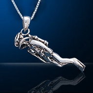 Sterling Silver Scuba Diver Necklace SDP 010