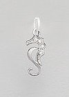 CZ Seahorse Sterling Silver Charm 270