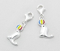Sterling Silver Seal Clip on Charm 432