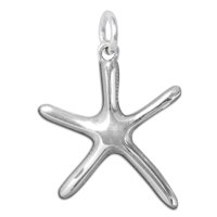 Sterling Silver Starfish Charm 6125