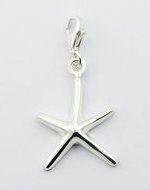 Sterling Silver Starfish Clip on Charm PP 813