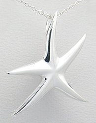 Starfish Sterling Silver Pendant 868