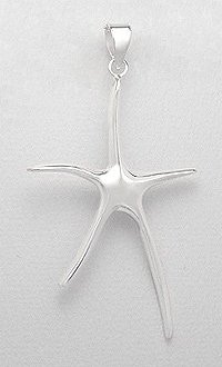 Star fish Sterling Silver Pendant 804