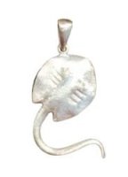 Sterling Silver Stingray Pendant 225