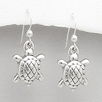 Sterling Silver Tortoise Earrings 548