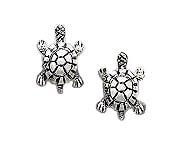 Sterling Silver Tortoise Post Earrings 009