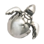 Baby Turtle Sterling Silver Pendant PP370