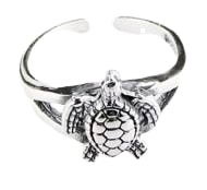 Sterling Silver Sea Turtle Toe Ring PP 730