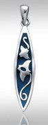 Premium Jewelry Alloy Surfboard Manta Ray Pendant PA 930