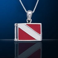 dive flag necklace