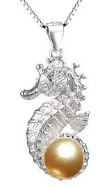 silver seahorse