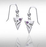 Sterling Silver Line Arrow Earrings SDE 445