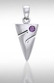 Sterling Silver Line Arrow Pendant SDP 966