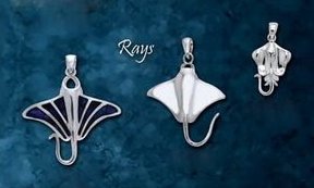 Premium Jewelry Alloy Manta Ray and Stingray Pendants