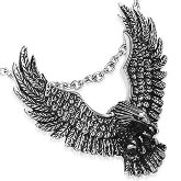 Stainless Steel Bald Eagle Necklace