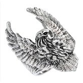 Stainless Steel Bald Eagle Ring 031