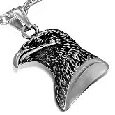 Stainless Steel Eagle Head Necklace 530