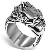Stainless Steel Eagle Head Ring 651