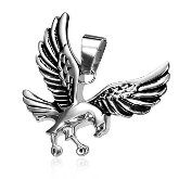 Stainless Steel Hawk Pendant 492