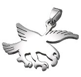 Stainless Steel Falcon Pendant 870