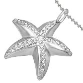 Stainless Steel Starfish Necklace 403