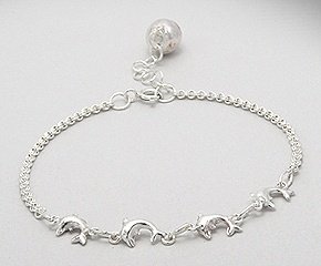 Sterling Silver Dolphin Bracelet 139