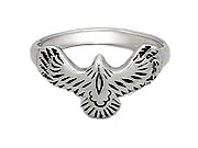 Sterling Silver Eagle Ring 273
