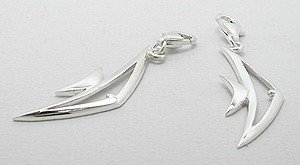 Sterling Silver Fish Clip on Charm 313