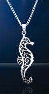 Seahorse Sterling Silver Necklace