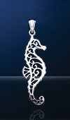 Seahorse Sterling Silver Pendant PP 460