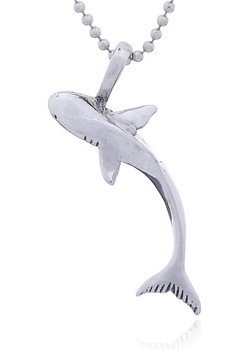 Sterling Silver Shark Necklace PP 960