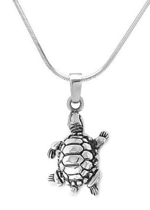 Sterling Silver Terrapin Necklace SIP064