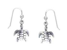 Sea Turtle Sterling Silver Earrings  PP 701