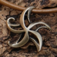 Bronze Pendant Octopus Necklace