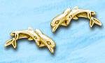 dolphin earrings DE 605 in gold