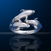 dolphin sterling silver rings DGDR 751