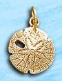 sand dollar charm DC 621 in gold