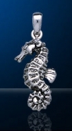 Sterling Silver Seahorse Pendant DP 5424