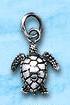 Sterling Silver Green Sea Turtle Charm DC 690