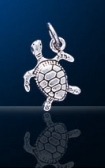 sterling silver sea turtle charm DC 741