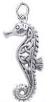 Sterling Silver Seahorse Charm DC 303